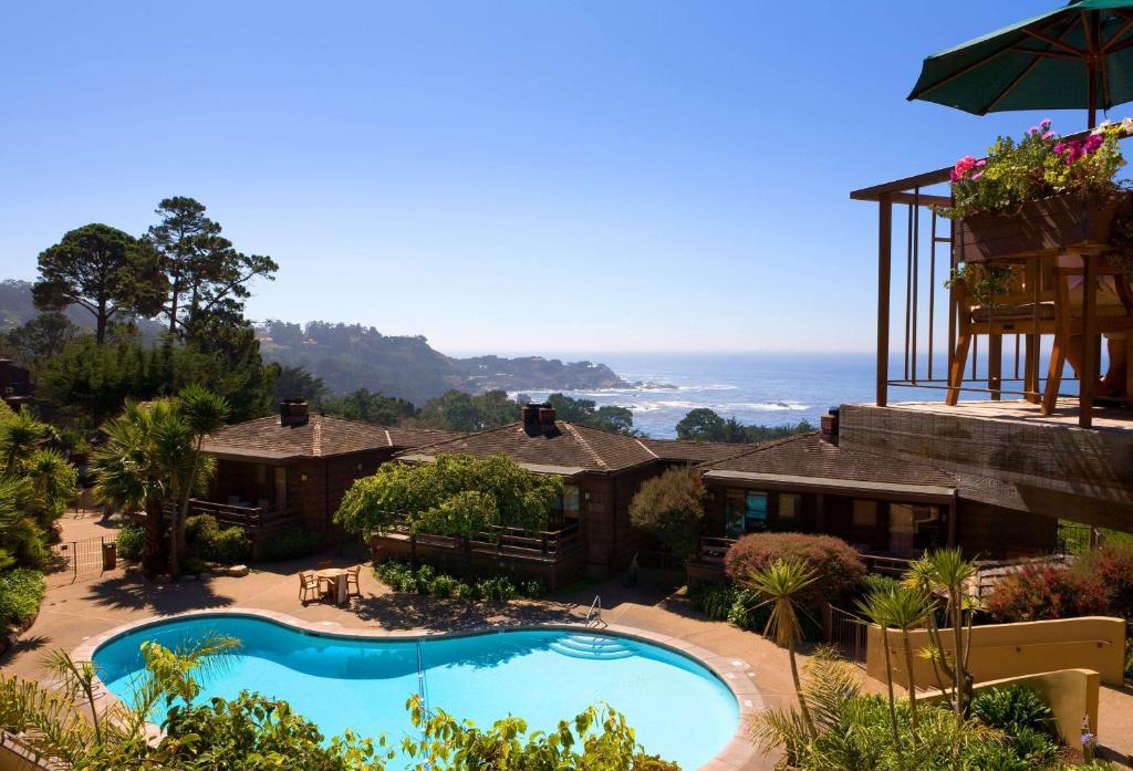 Hyatt Carmel Highlands, Overlooking Big Sur Coast & Highlands Inn, A